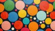 © stockpro - Vibrant and colorful abstract background featuring various circles, perfect for creative projects and modern design.
