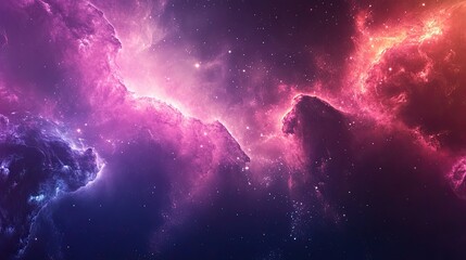Wall Mural - abstract background with a cosmic feel, featuring galaxies and space elements