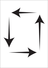 Wall Mural - rectangular arrow vector design eps 10