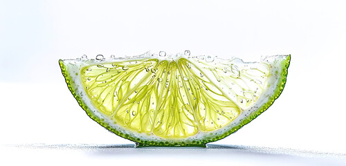 Wall Mural - Close-up lime slice