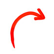© IBEX.Media - Curved red arrow pointing right