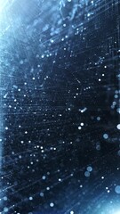 Wall Mural - seamless looping digital computer network lines dots vertical background.