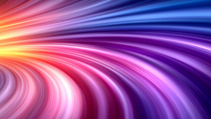 Wall Mural - Abstract background with colorful lines and curves, light colors, gradient color scheme, motion blur effect.