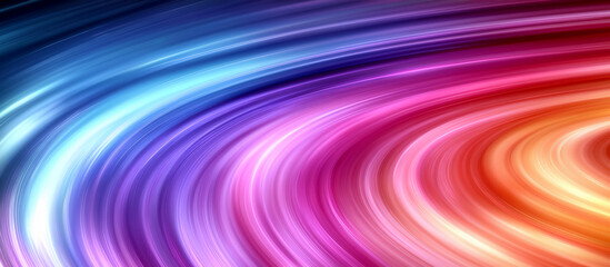 Wall Mural - Abstract background with colorful lines and curves, light colors, gradient color scheme, motion blur effect.