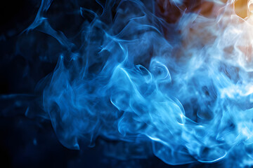 Canvas Print - smoke on black