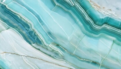 Wall Mural - polished onyx marble with high resolution aqua tone emperador marble natural breccia stone generative ai