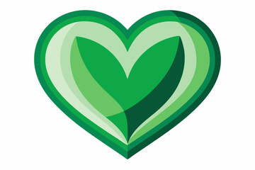 Sticker - Green heart icon heart frame strokes design