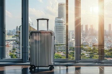 Canvas Print - luggage at the airport