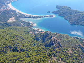 Poster - Aerial view of the coast by Oludeniz, Turkey