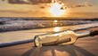 © Patti - message in a bottle at sunset