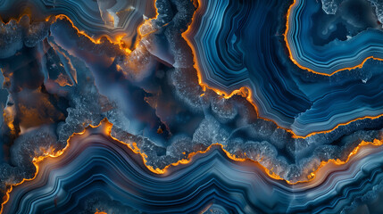 Wall Mural - abstract background with flames. Abstract background featuring vibrant orange and blue agate patterns. 