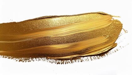 gold paint brush stroke abstract gold glittering textured art illustration