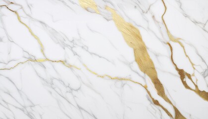 Canvas Print - luxurious white marble texture background with elegant gold veins for refined and sophisticated visual aesthetics in high end projects