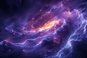 Wall Mural - Cosmic Nebula: A Symphony of Colors and Light