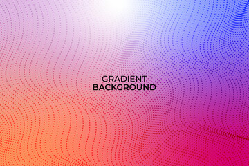 Sticker - gradient abstract background halftone design