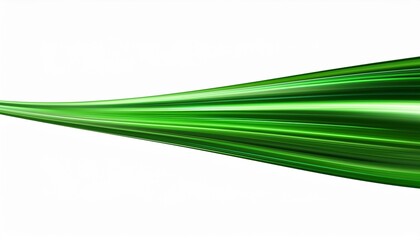 green trail of light isolated on transparent png