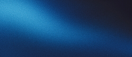 Wall Mural - blue grainy background, dark abstract noise texture poster, banner header cover backdrop design