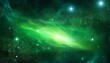© Heaven - abstract green galaxy space background colorful cosmos universe backdrop