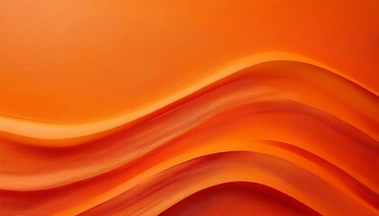 Sticker - bright orange background with a wavy orange stripe painted across to create an abstract background texture