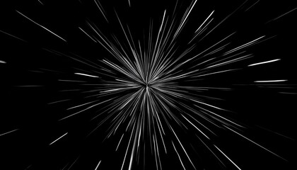 Canvas Print - animation line motion element lines explosion element with alpha channel or transparent background