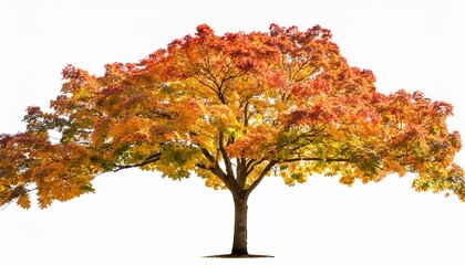 Poster - png autumn maple tree isolated transparent background