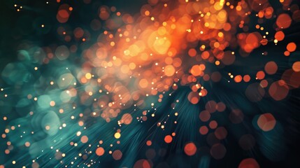 Blurry background using fiber optics with focused area