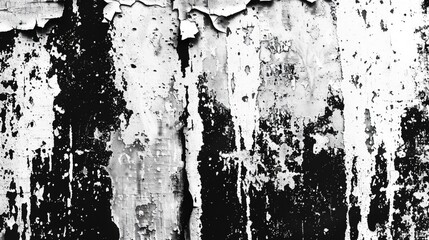 Poster - Close-up shot of worn-out wall with flaking paint, perfect for design projects