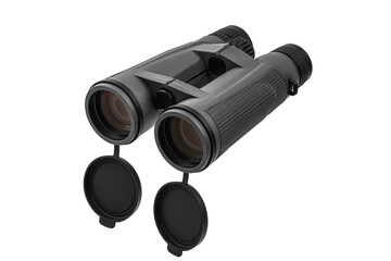 Wall Mural - Modern binoculars. An optical instrument for observation at long distances. Isolate on a white back.