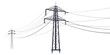 © PNG House - Electric Power Line on a Transparent Background – Ideal for Utility and Engineering Graphics