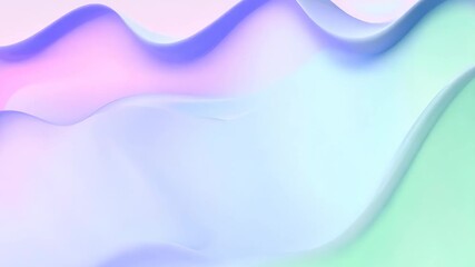 Wall Mural - Soft pastel abstract waves, light color gradient