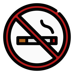 Sticker - no smoking sign icon 