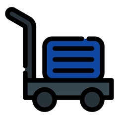 Wall Mural - trolley icon 