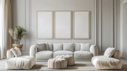 Wall Mural - Modern luxury living room with sofa