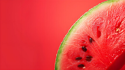 Poster - slice of watermelon copy space for text