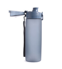 Wall Mural - One thermo bottle isolated on white. Cycling accessory