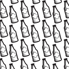 Wall Mural - beers sketch icons Pattern background Vector