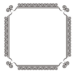 Canvas Print - Ornate square frame