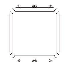 Sticker - Ornate square frame