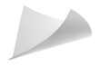 © dule964 - White paper flying, sheet falls and twists isolated on white, clipping path