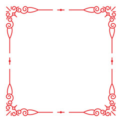 Sticker - Ornate square frame