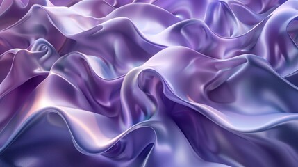 Canvas Print - Abstract Purple Satin Drapery