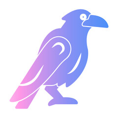 Wall Mural - crow Gradient icon