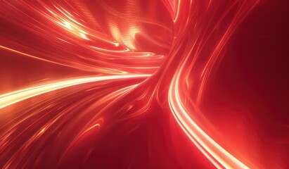 Wall Mural - abstract light trails wallpaper in warm colors and dynamic motion