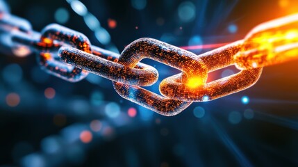 Blockchain network connecting global businesses, symbolizing decentralized economy