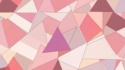 Wall Mural - pink triangle pattern shapes retro abstract background illustration art design backdrop copy space