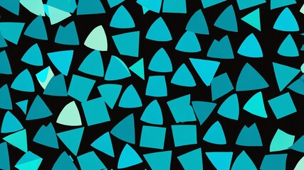 Poster - teal triangle pattern shapes retro abstract background illustration art design backdrop copy space