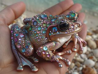 Bejeweled Frog