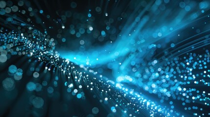 Blurry background using fiber optics with focused area