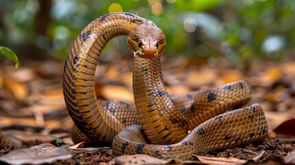 Poster - Cobra Snake in Position Ready to Attack