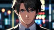 © beeboys - ビジネスマン アニメ風イラスト,Generative AI AI画像